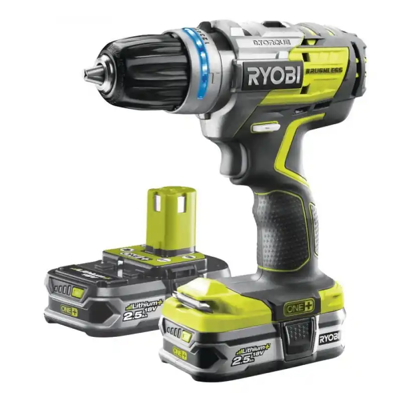 Perceuse-visseuse percussion Brushless One+ 18V Li-Ion 2x 25Ah 60Nm R1