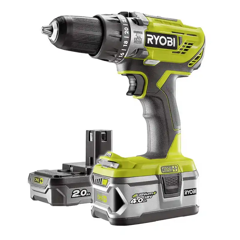 Perceuse-visseuse à percussion R18PD3-242S One+ 18V 2/4Ah 50Nm Ryobi
