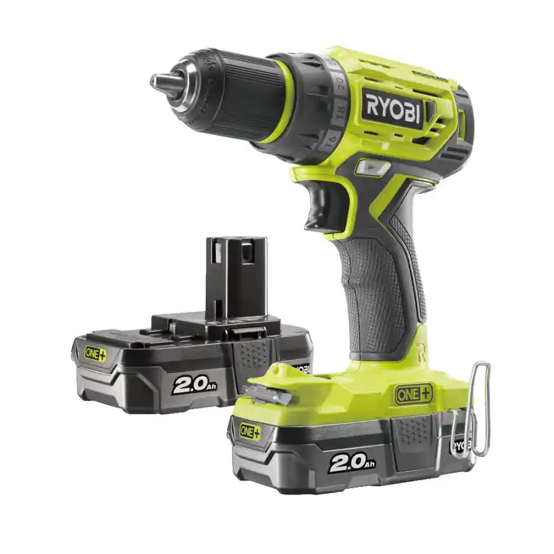 Perceuse-visseuse One+ 18V Li-Ion 2x 20Ah 13mm 2Vitesses sac outils R1