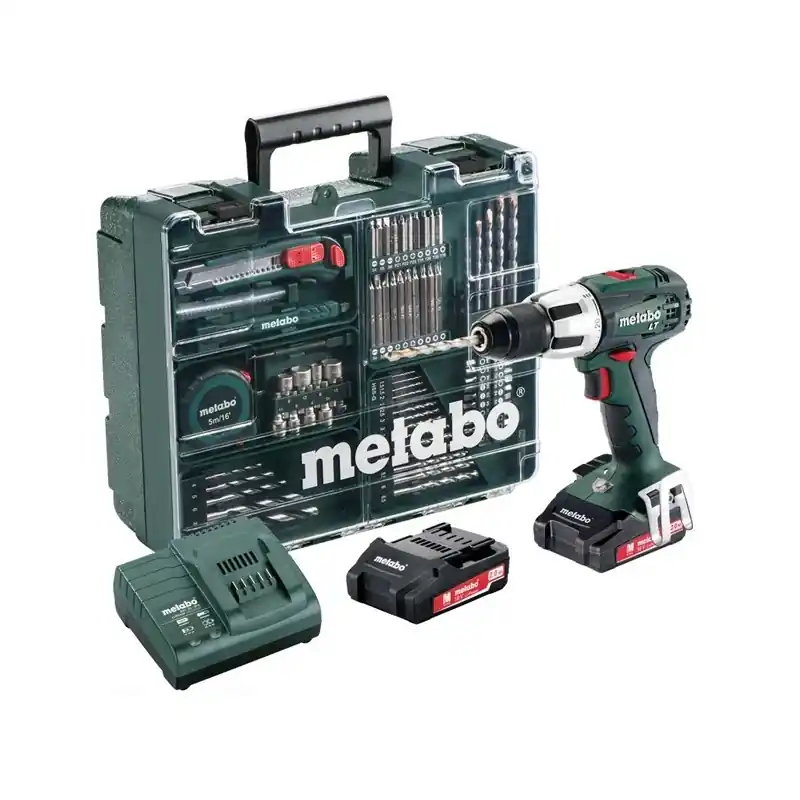 Perceuse visseuse à percussion 18V avec coffret de 79 accessoires SB 1