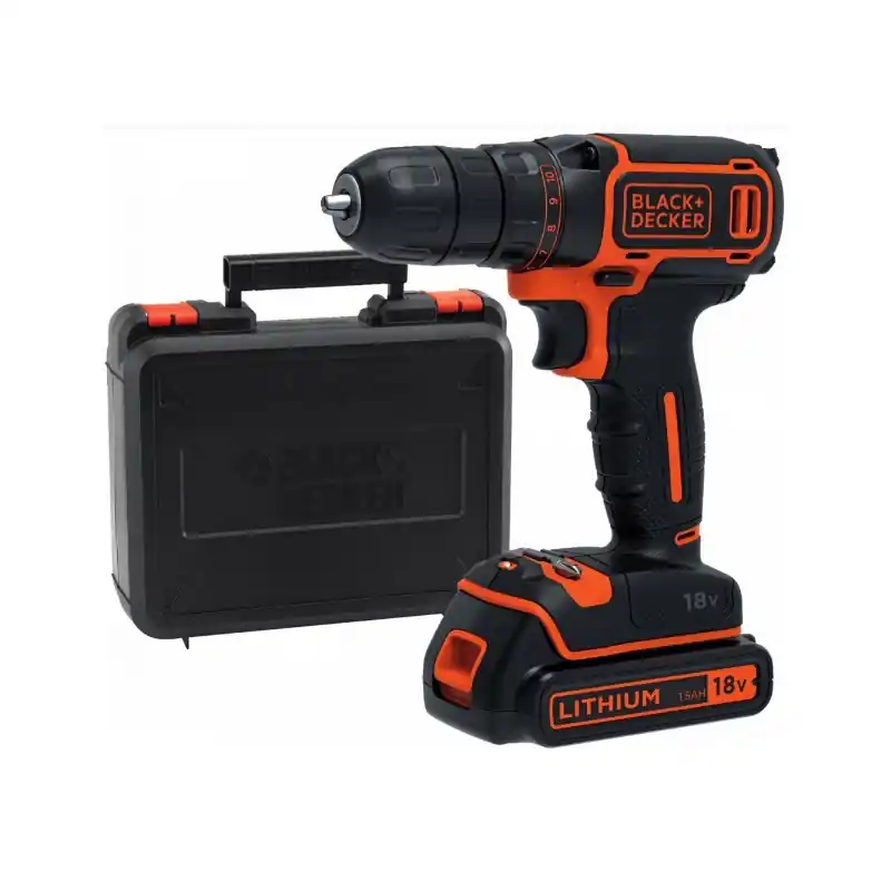 Perceuse visseuse 18V 1,5Ah Li-Ion avec coffret BDCDC18K1