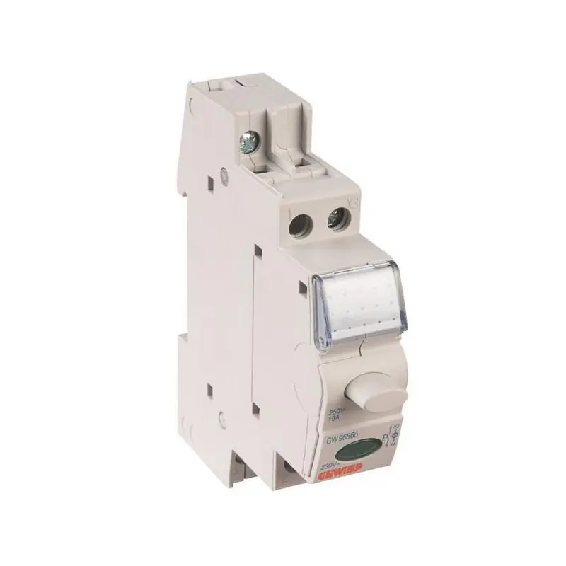 Bouton poussoir avec voyant lumineux 1 module 16A