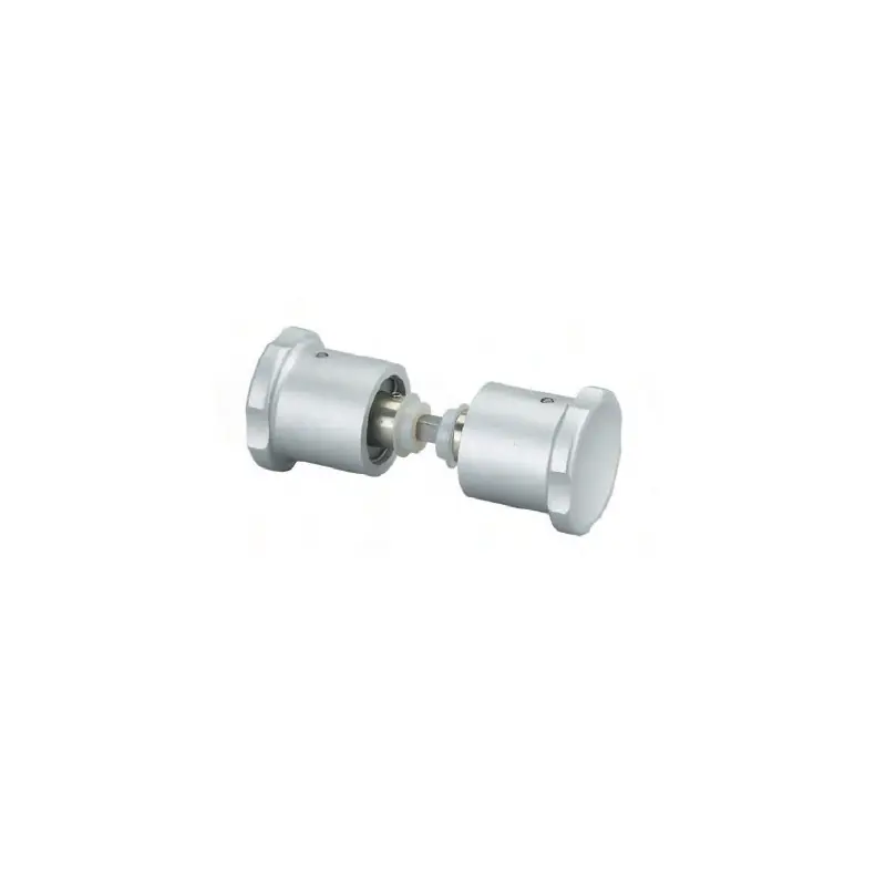 Bouton de sécurité anodisé argent