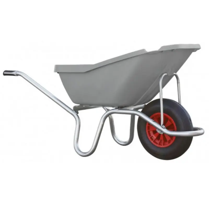 Brouette Polypro grise spécial aliments 110l CU 120Kg (roues increvabl