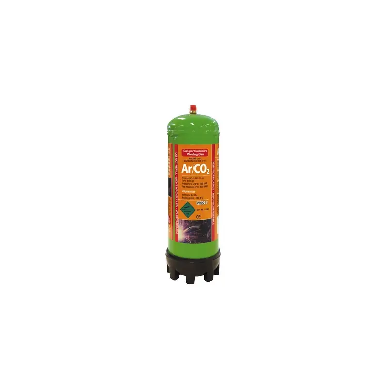 Bouteille de gaz jetable Argon/CO2 2,2 L
