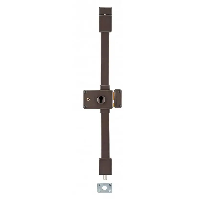 Boîtier de serrure en applique HORGA marron à fouillot 140 x 88 mm dro