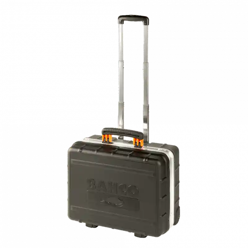 Boîte outils rigide 42 L sur roulettes bandes caoutchouc 465x215x352mm