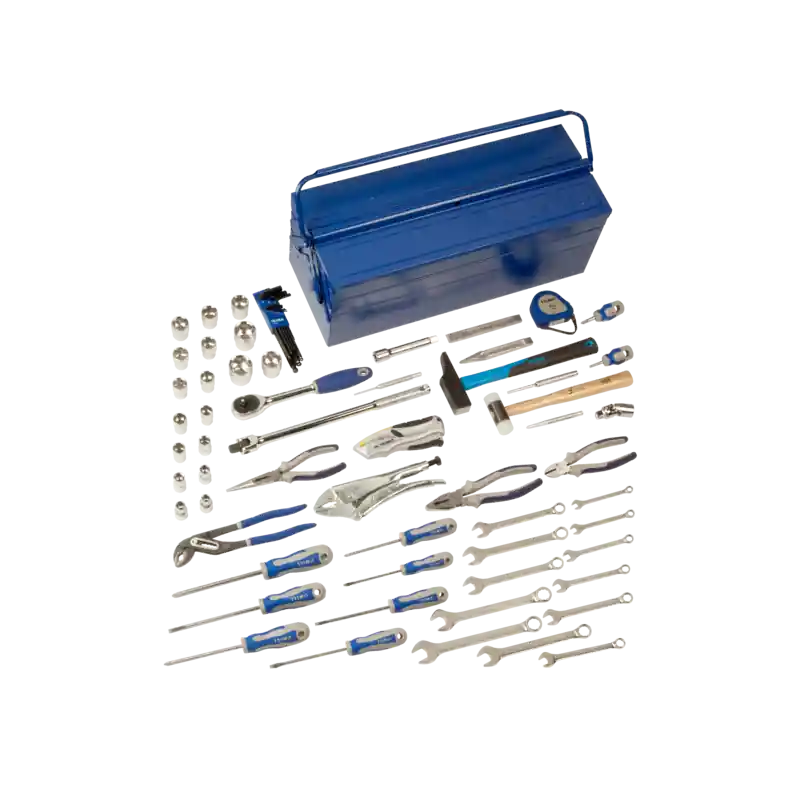 Boîte à outils métallique maintenance, équipée 66 pièces 9020F550TS10