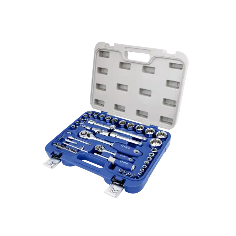 Coffret de douilles 1/4"-1/2", 53 pièces 129A-53-4