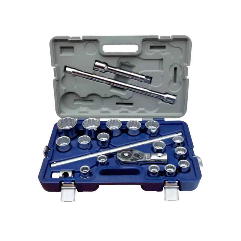 Coffret de douilles 3/4" 12 pans 19-50 mm, 21 pièces 139-21B-4