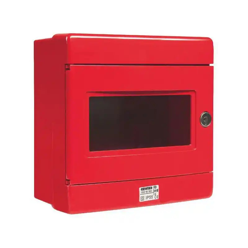 Coffret rouge étanche de sécurité sans voyant