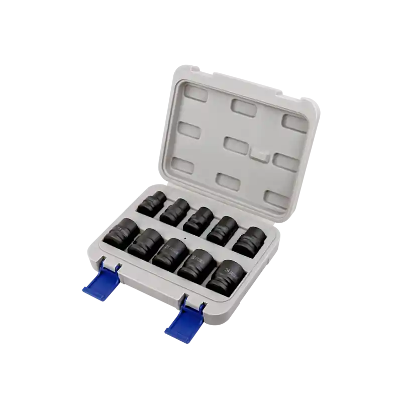 Coffret de douilles à chocs 1/2", 10 pièces 167-10-4