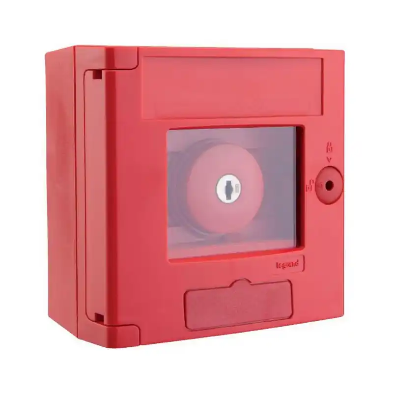 Coffret coup de poing rouge sans voyant
