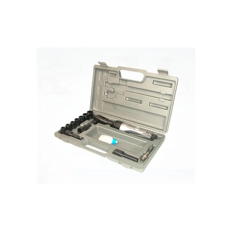 Coffret Clé à rochet pneumatique 1/2" 70Nm avec douilles et rallonge