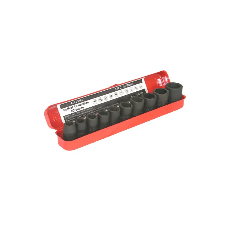 Coffret 10 douilles 1/2 pro/ind