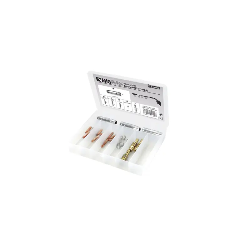 Coffret consommables torche MIG/MAG 150 A MB15