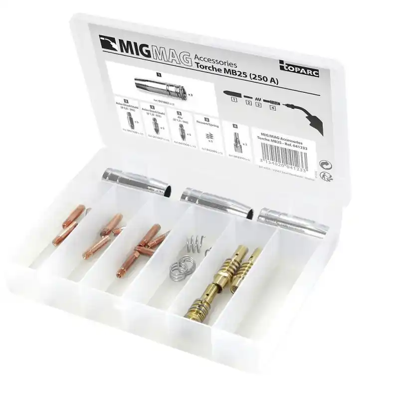 Coffret consommables torche MIG/MAG 250 A (MB25)