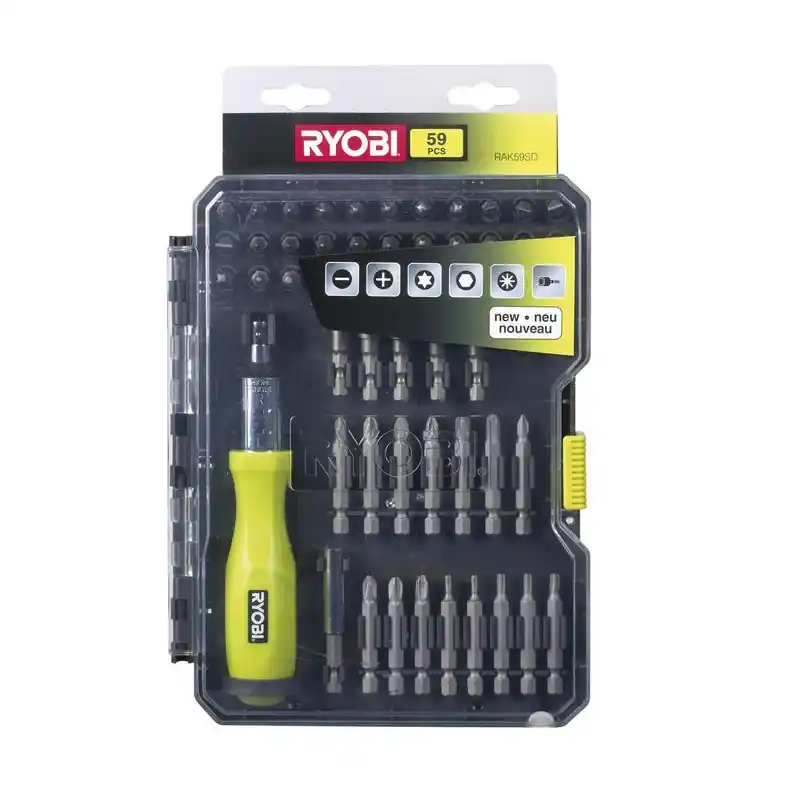 Coffret de 59 accessoires de vissage RAK59SD