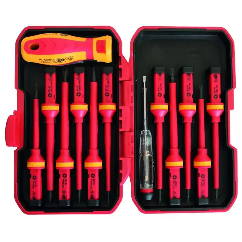 Coffret de 12 Embouts isolées spécial électricien