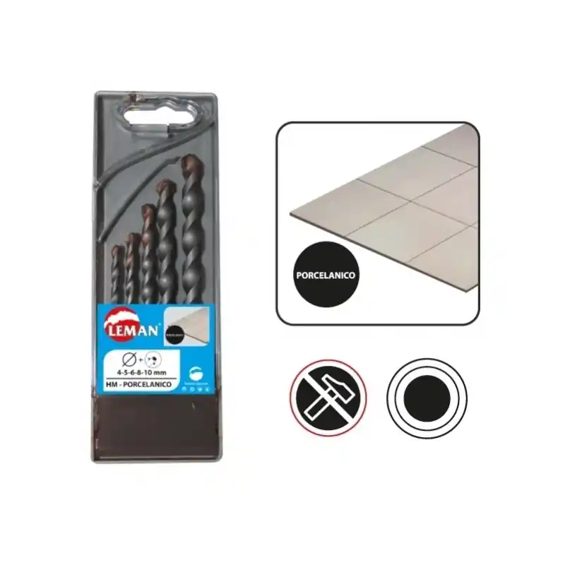 Coffret 5 Forets Carrelage Diam4/5/6/8/10mm