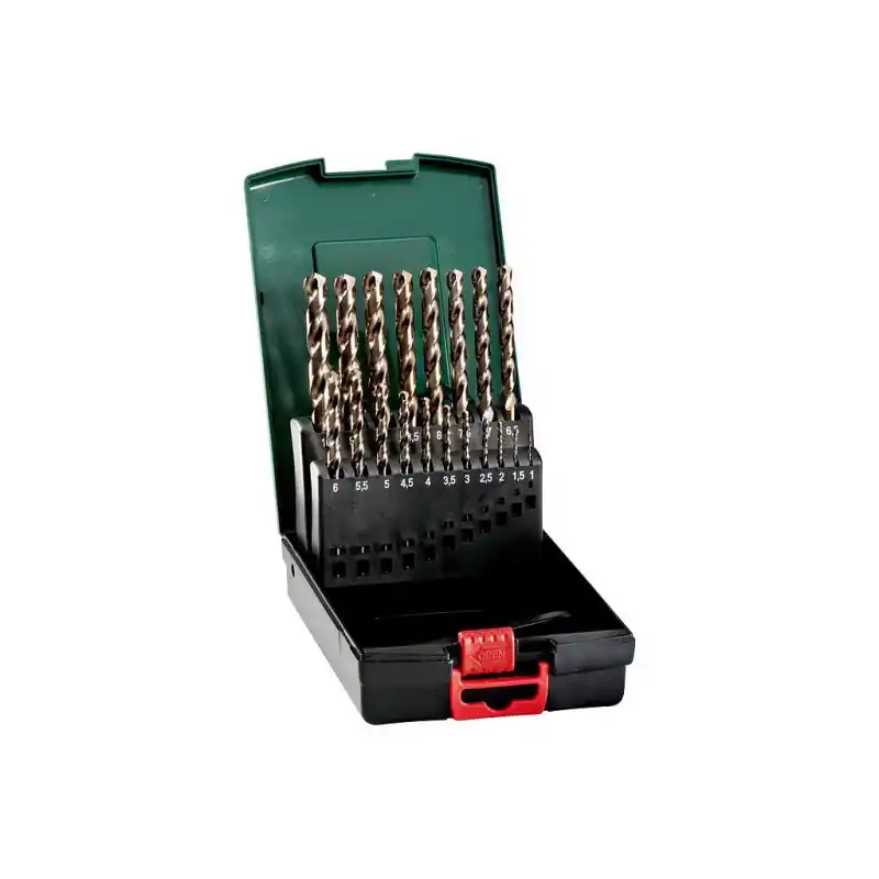 Coffret de forets 19 pièces HSS-Co