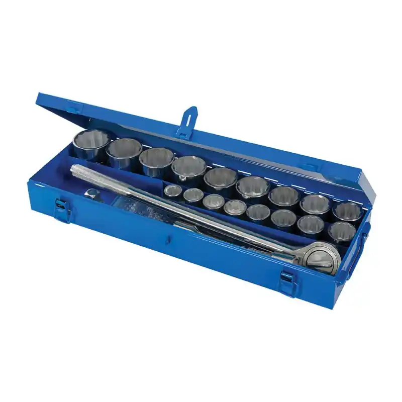 Coffret de 21 clés/douilles 3/4 pouce métriques 633663
