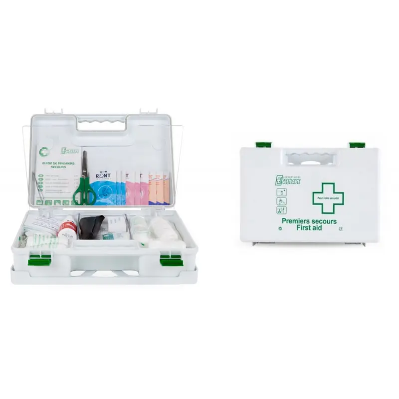 Coffret de secours robuste en Abs blanc ASEP ABS 38