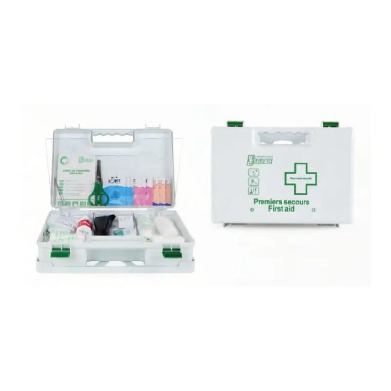 Coffret de secours multi-activités en Abs blanc 8 à 12 personnes ASEP