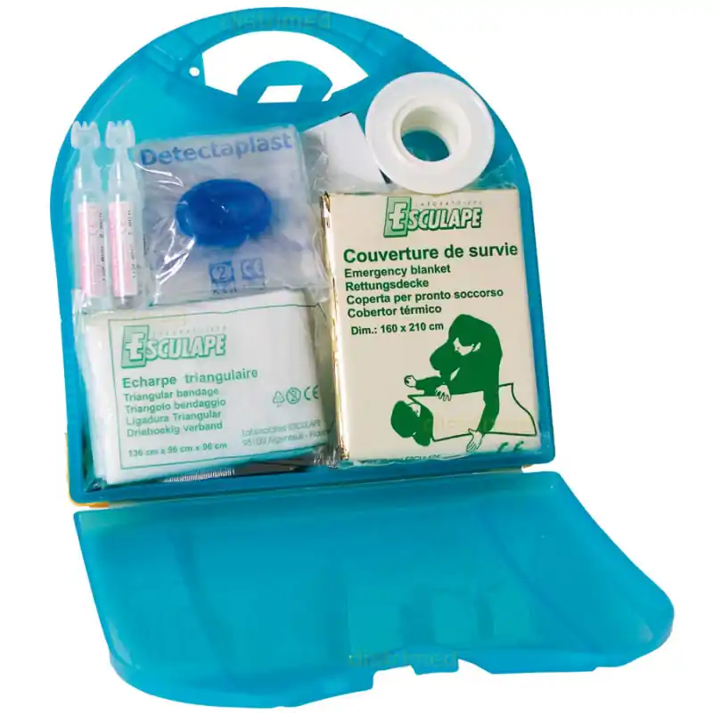 Coffret de secours ASep Prima 4 M.D.T. 1 à 4 personnes Esculape