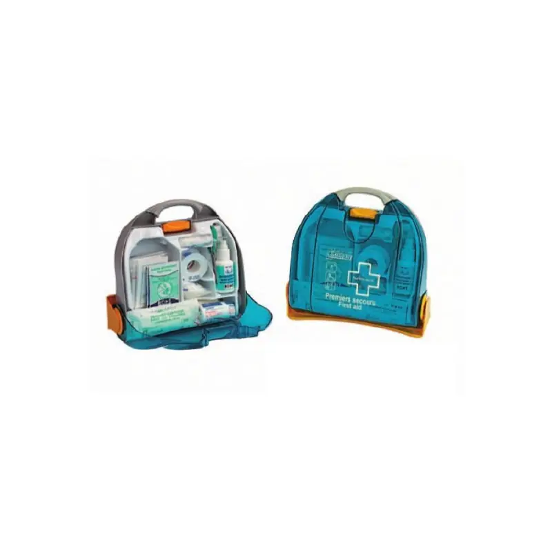 Coffret de secours en Abs bleu translucide ASEP OPTIMA 8