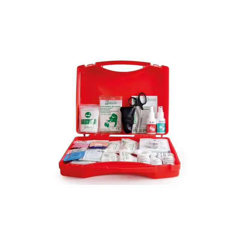 Coffret de secours polypro rouge ASEP P 55