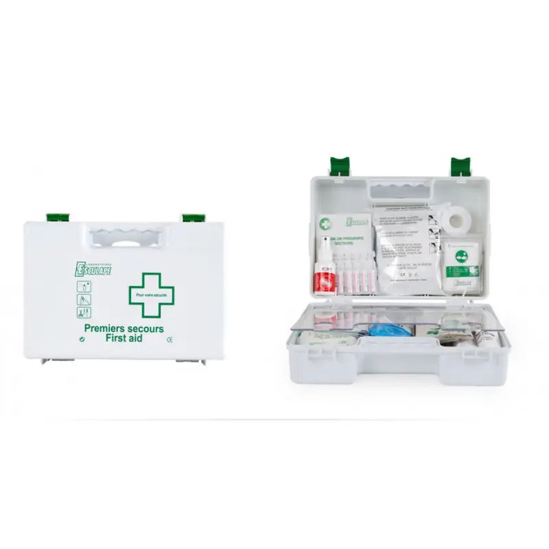 Coffret secours incassable 20 personnes couleur blanc ASEP CHANTIERS A