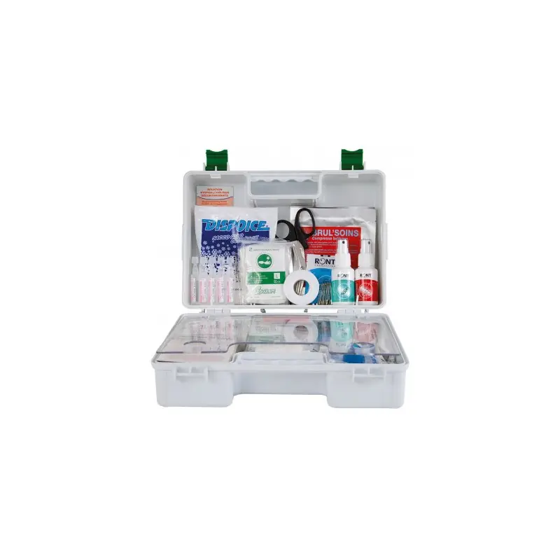 Coffret de secours industrie en Abs Blanc pour 20 personnes ASEP INDUS