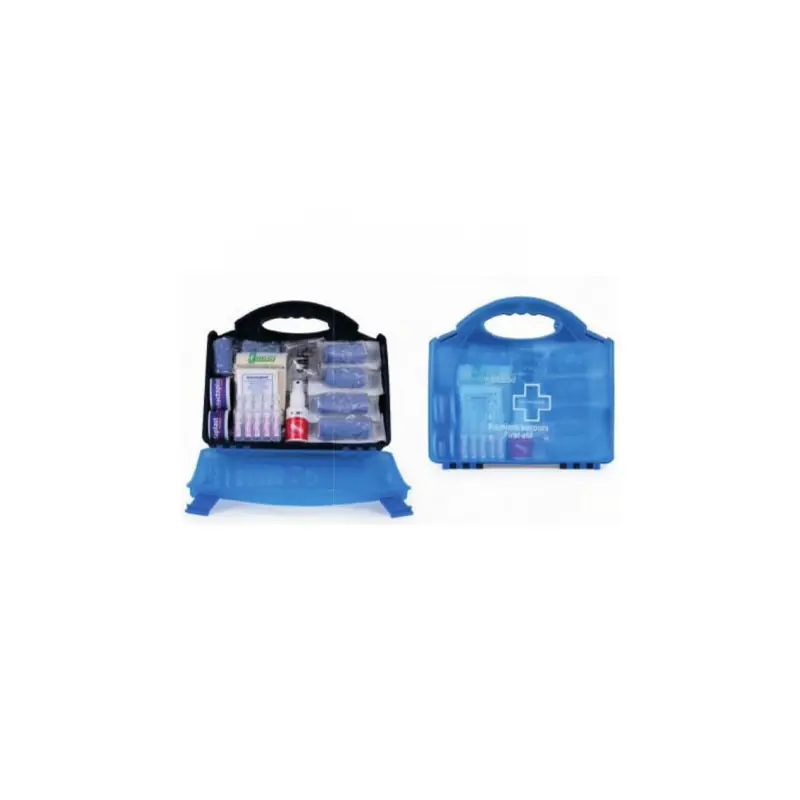 Coffret de secours polypro bleu Industrie Agro