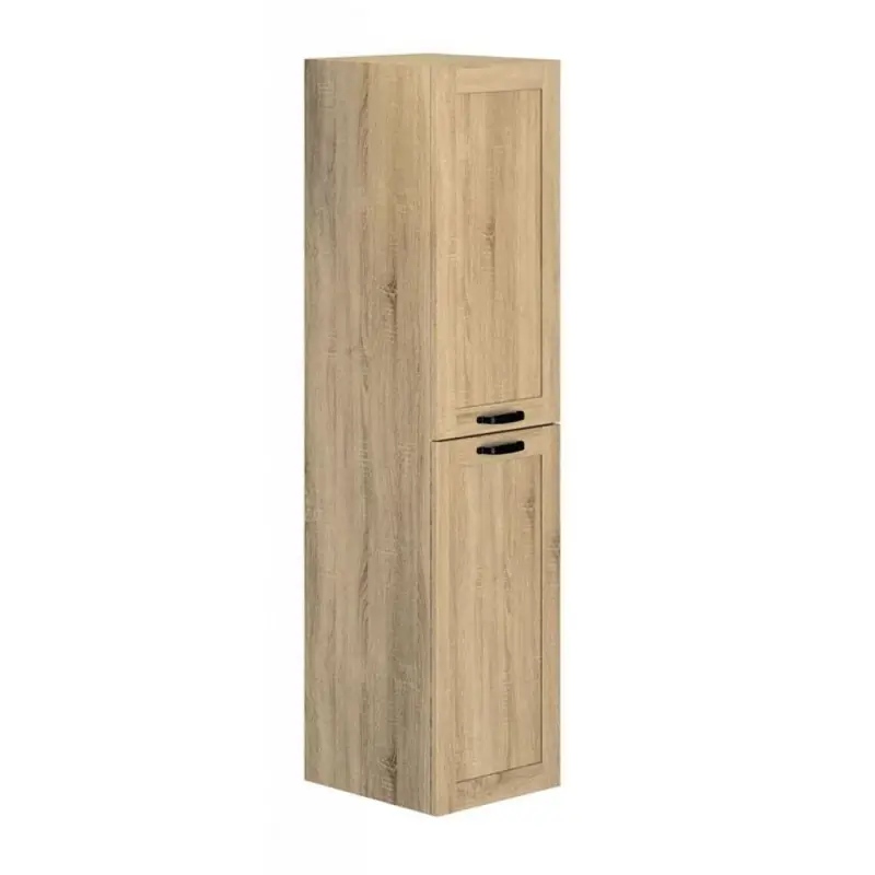 Colonne 40cm 2 étagères amovibles 2 fixe Chêne hamilton CAMBRIDGE