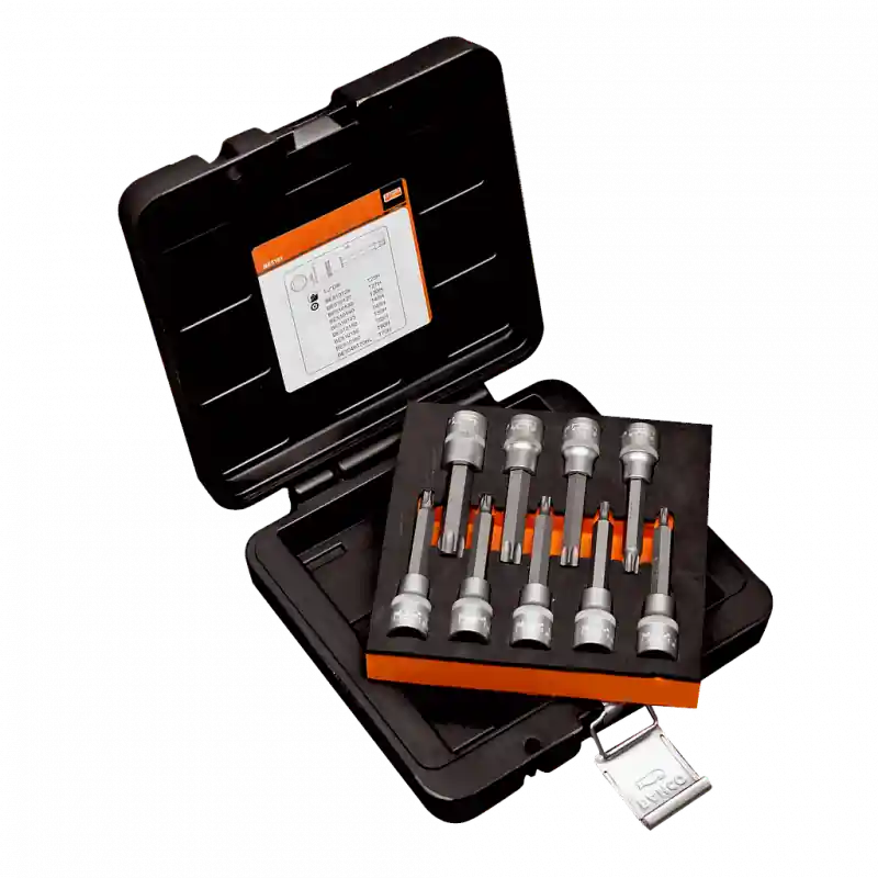 Coffret douilles Torx Tamper 1/2" avec embout adapté pour les moteurs
