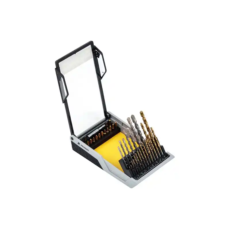 Coffret de 37 pièces perçage-vissage pour métal/béton usage intensif