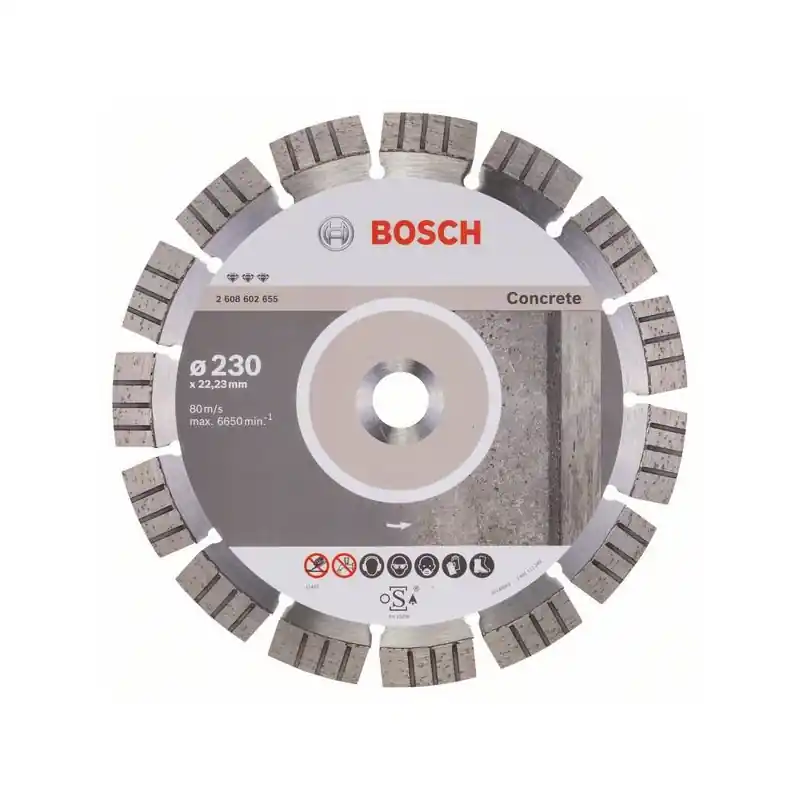 Disque à tronçonner diamanté Diam 230 x 2223 mm best for Concrete 2608