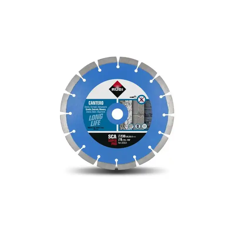 Disque diamant segmenté CANTERO SCA 230x22,2x3mm SCA-230 SUPERPRO