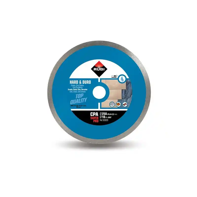 Disque diamant pour matériaux durs jante continue 200x254x17mm CPA-200