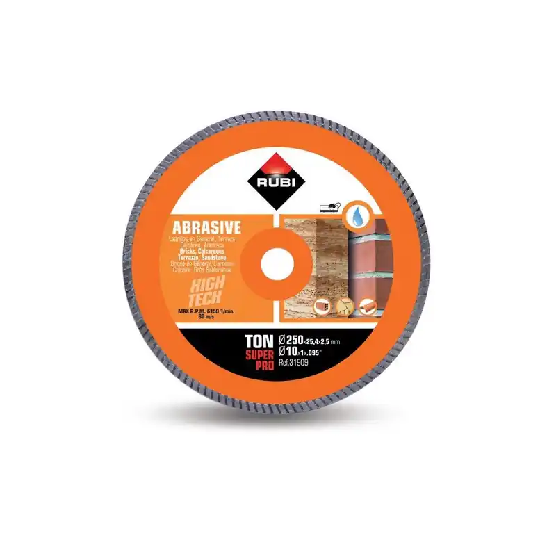 Disque diamant pour matériaux abrasifs 250 x 254 x 25mm TURBO TON-250