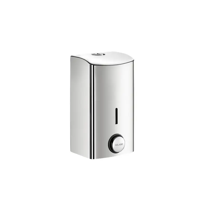 Distributeur de savon liquide mural 0,5 litre Inox 304 poli brillant