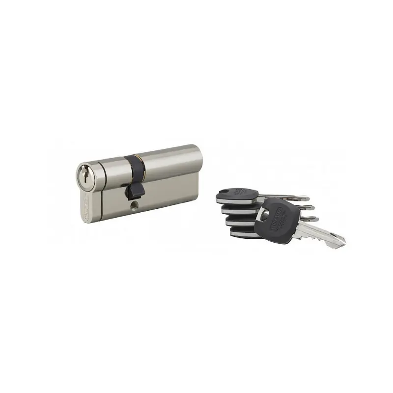Cylindre de serrure HG5+ 30 x 50 mm 5 clés nickelé 58880