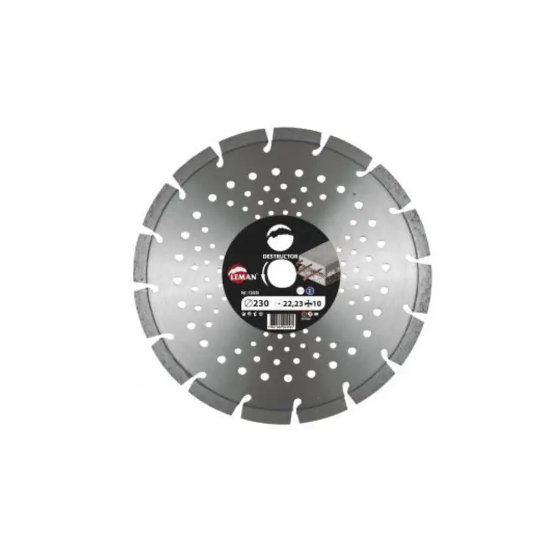 Disque Diamant Segments Béton Armé, Acier 230x22,23 Ht 10