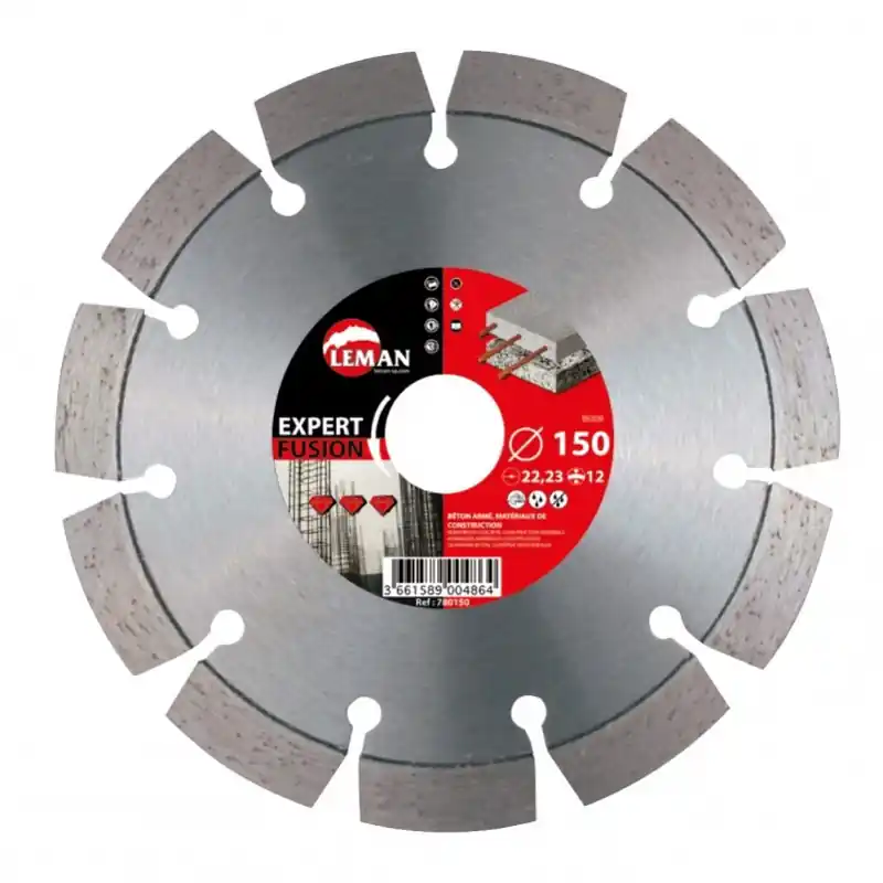 Disque Diamant Segments à Rainurer Béton 140x22,23 Ht 12