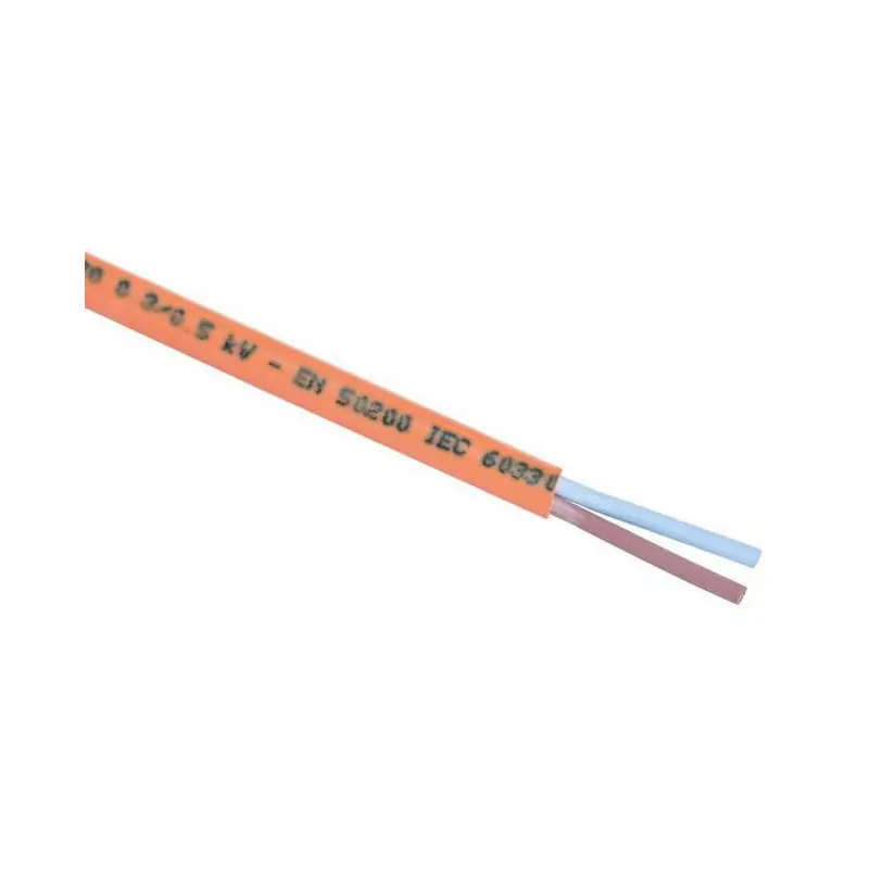 Câble rigide résistant au feu CR1-C1 2x1,5 mm² Diam 8,8 mm 100 m