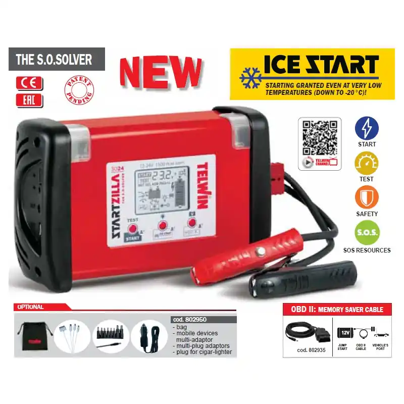Démarreur et testeur électronique 100-240V monophasé STARTZILLA 3024