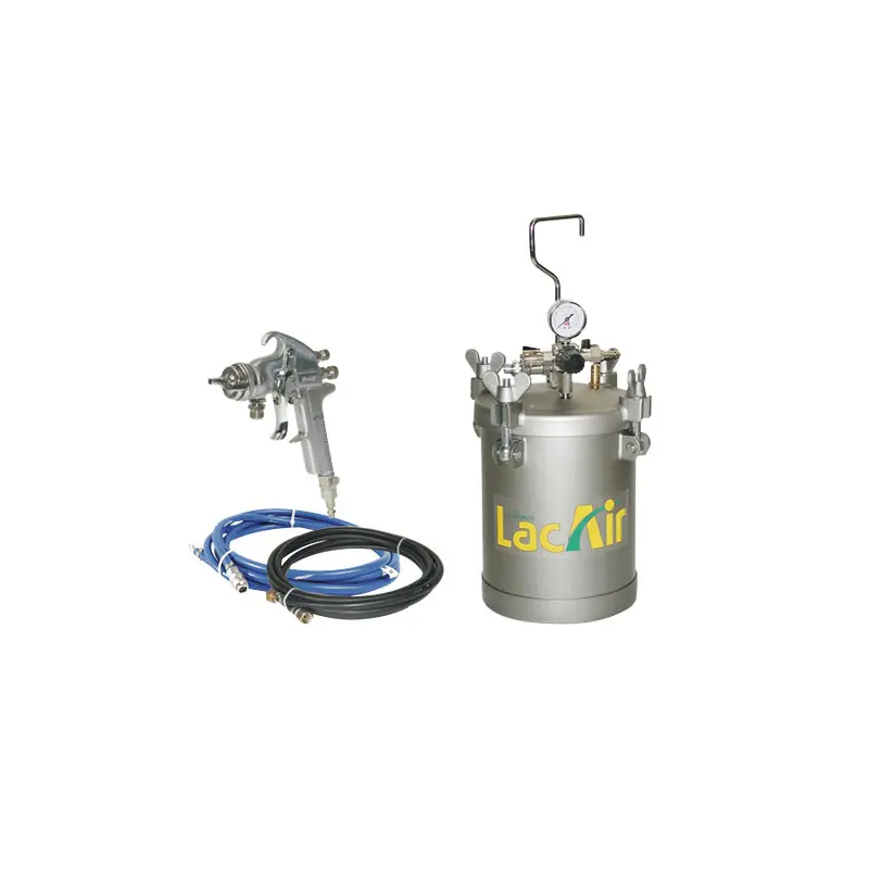 Ensemble spécial colles néoprènes pot sous pression 2 tuyaux pistolet