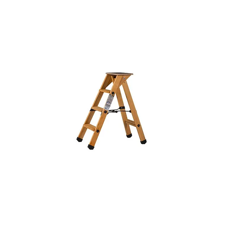 Escabeau Lyonnais bois 3 marches tablette