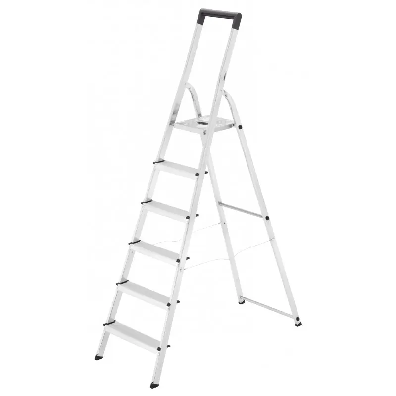 Escabeau bricoleur 6 marches alu Ht d‘accès 330 cm L40